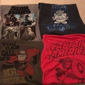 Men’s Disney (Marvel, Star Wars) T-shirt lot